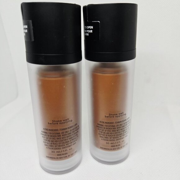 NWOB bareMinerals Original Liquid Mineral Foundation Golden Dark 25 TWO 1fl oz - Picture 2 of 8